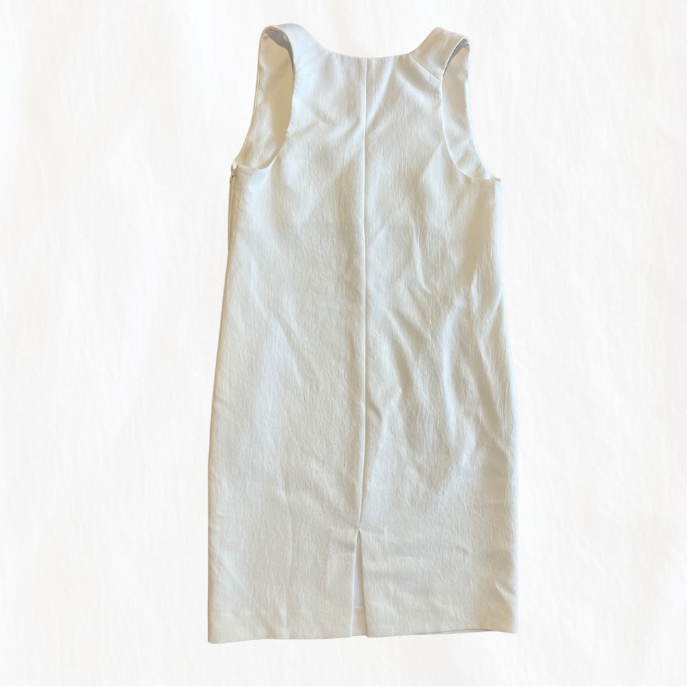 Babaton White V-Neck Dress with Pockets - Size 2 - Picture 4 of 4